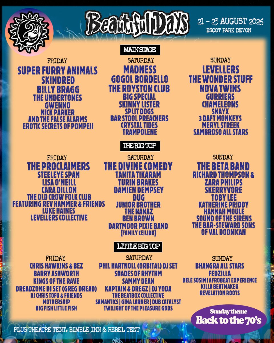 Beautiful Days Festival : Aug 2026 : Live Review