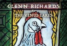 Portrait of a chicken taken from a Portuguese tilework with Glenn Richards as heading